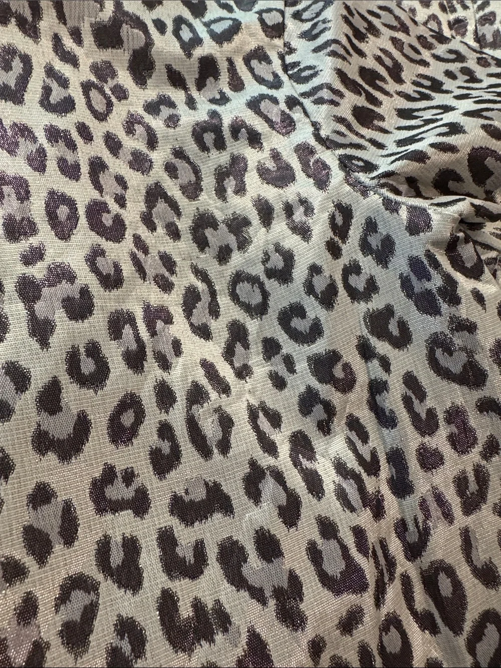 GAP Leopard Print Shift Dress in Cream and Black with subtle shimmer